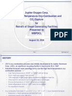 Jupiter Oxygen Corp. High Flame Temperature Oxy-Combustion and CO For Retrofit of Steam Generating Facilities Presented To WBPDCL