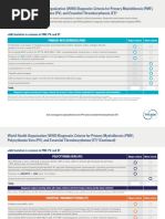 Who Diagnostic Criteria Myelofibrosis