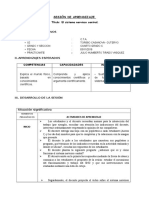 1° SESION DE APRENDIZAJE Sistema Nervioso Central 4° A