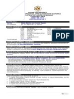 Fin2700 Money, Banking and Financial Market Course Outline ABAC