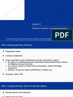 Section C: Producers and Users of Systematic Reviews