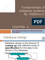 Fundamentals of Database Systems By: Haftamu E.: Data Modeling Using The Entity-Relationship (ER) Model