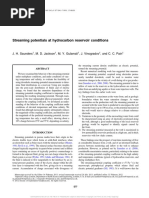 Streaming Potentials at Hydrocarbon Reservoir Conditions