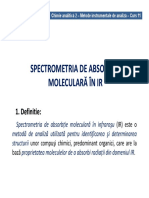 Spectrometria de Absorbție Moleculară În Ir