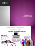 Enterprise and Global Management of E-Business Technology