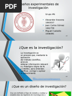 Diseños Experimentales de Investigación 