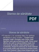 Starea de Sanatate