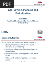 Goal Setting, Planning and Periodisation