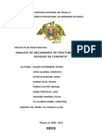 Analisis de Mecanismos de Fracturamiento en Bloques de Concreto