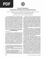 Current Concepts in Orthopaedic Biomaterials and Implant Fixation