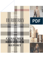 BURBERRY (Consumer's Behaviour Report) 