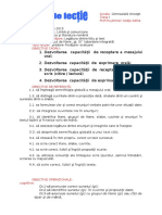 Proiect de Lectie Grupul de Litere Gi - Predare - Invatare.evaluare