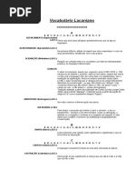 Vocabulário Lacaniano