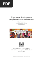 Experiencias de Salvaguardia Del Patrimonio Cultural Inmaterial