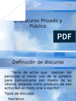 El Discurso Privado y Público