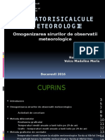 Organizarea Sirurilor de Observatii Meteorologice