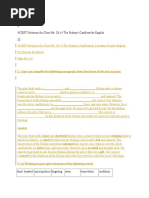 9 NCERT Solutions For Class 9th: CH 14 The Bishop's Candlesticks English