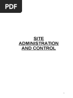 Site Administration and Control