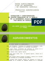 EXTRACCION Y CARACTERIZACION DE ACEITES ESENCIALES DE LA SEMILLA DE LA GUANABANA (Annona Muricata) POR MEDIO DE SOXHLET