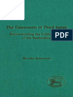 Brooks Schramm The Opponents of Third Isaiah Reconstructing The Cultic History JSOT Supplement Series 1995 PDF