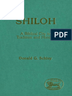 Donald G. Schley Shiloh A Biblical City in Tradition and History JSOT Supplement 1989 PDF