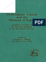 Heather A. McKay, David J. A. Clines of Prophets Visions and The Wisdom of Sages Essays in Honour of R. Norman Whybray On His Seventieth Birthday JSOT Supplement Series 1993 PDF