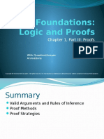 The Foundations: Logic and Proofs: Chapter 1, Part III: Proofs