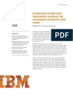 IBM Retail - Corporate Brand and Reputation Analysis (COBRA)