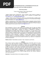 Análisis de Vulnerabilidad de La Universidad Estatal de Milagro Durante Una Emergencia