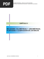 Cap02 - Relaciones Volumétricas y Gravimétricas, Plasticidad y Clasificación de Los Suelos PDF