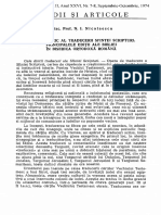 (Diac. Prof. N. I. Nicolaescu) Scurt Istoric Al Traducerii Sfintei Scripturi. Principalele Ediții Ale Bibliei În Biserica Ortodoxă Română PDF