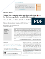 Natural Fiber Composite Design and Characterization For Limit Stress Prediction in Multiaxial Stress State