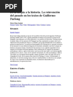 De La Utopía A La Historia. La Reinvencion Del Pasado en Los Textos de Guillermo Furlong