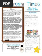 January 6 Newsletter