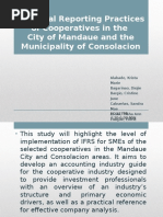 IFRS of SMEs As Practiced in The Cooperative Industry