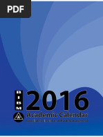 Academic Calendar 2016