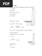 Design Of Buttress: fy ρ fy f ' c d