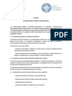 Lección 1. El Ordenamiento Juridico Internacional