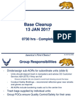 Base Clean-Up - 13 Jan 2017