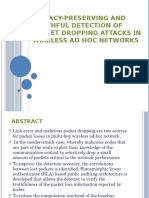 Privacy-Preserving and Truthful Detection of Packet Dropping Attacks