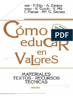 Cómo Educar en Valores PDF