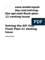 Solving API Seal Flush 11