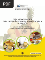 GUÍA METODOLÓGICA Par Ala Enseñanza de La Alimentación y Nutrición