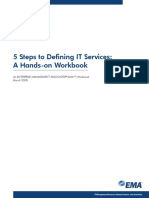 5 Steps To Defining IT Services - A Hands On Workbook