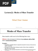 Lecture (2) Modes of Mass Transfer