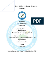 Metodologia de La Investigacion II. Tarea 2