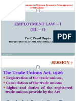 Employment Law - I (EL - I) : Prof. Parul Gupta