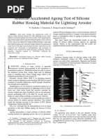 Artificial Accelerated Ageing Test of Silicone Rubber Housing Material For Lightning Arrester