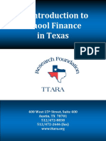 An Introduction To School Finance in Texas TTARA