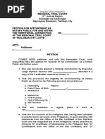 Petition Notarial Commission Renewal - 2017 Form